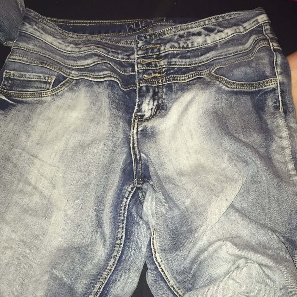 High waisted jeans